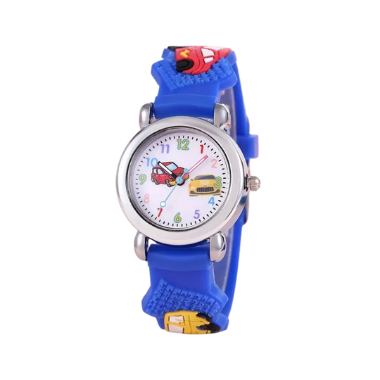 MiloWatch™ – Cartoon Auto Polshorloge voor Kinderen (Leeftijd 3–14 jaar)