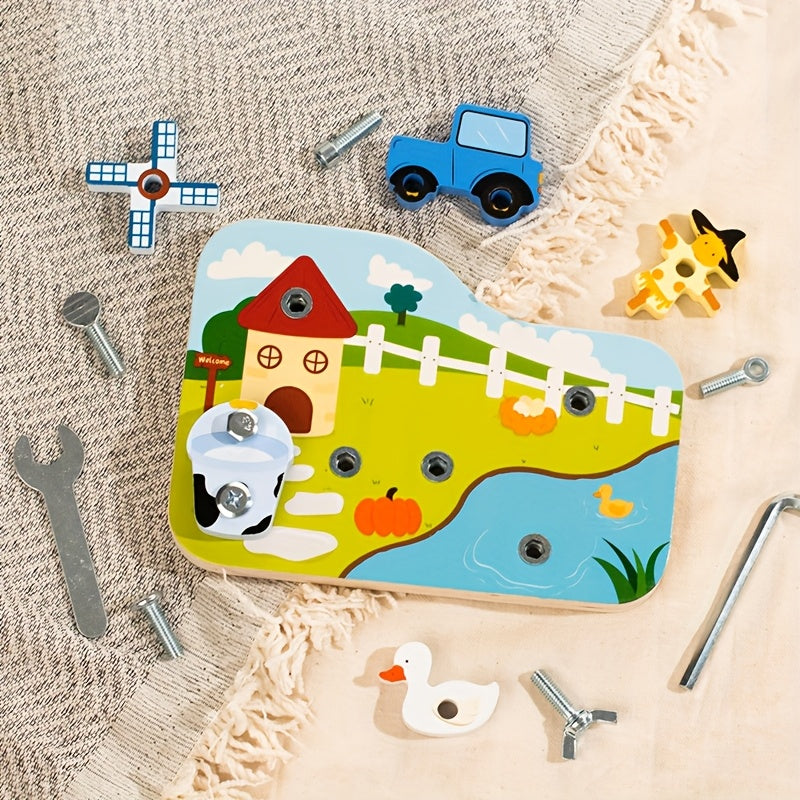 FarmFix™ – Vroege Boerderijdieren Auto Bouwset