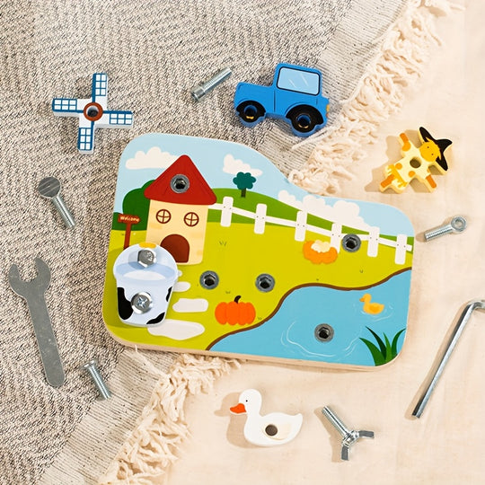 FarmFix™ – Vroege Boerderijdieren Auto Bouwset