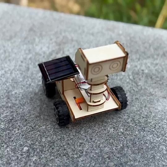 SolarRover™ – 3D Houten Puzzel Educatieve Zonne-robot Bouwset