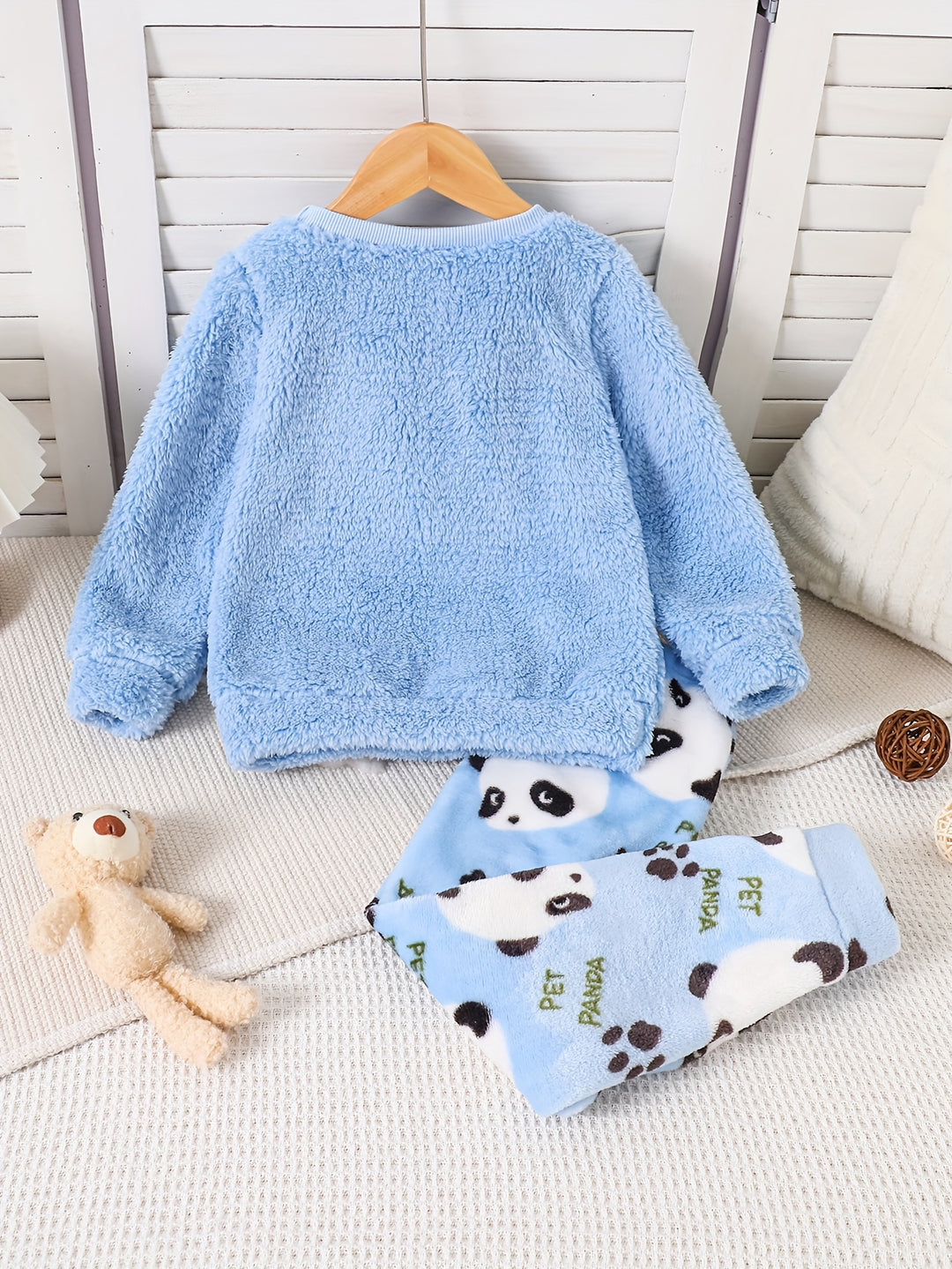 PandaDreams™ – 2-delige Meisjes Panda Fleece Pyjama