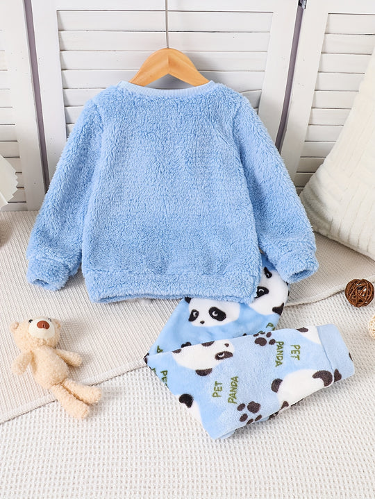 PandaDreams™ – 2-delige Meisjes Panda Fleece Pyjama