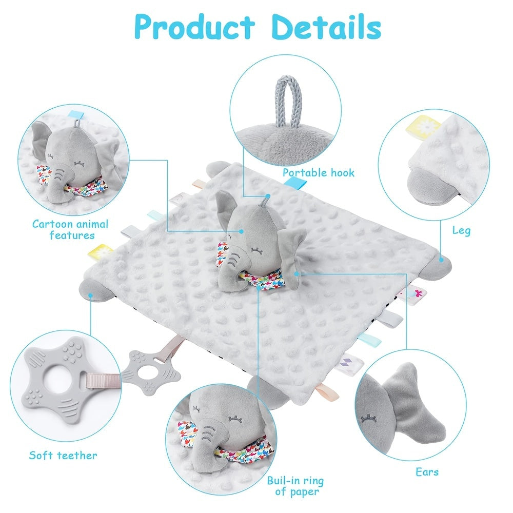 CuddleCloud™ – Zacht Baby Knuffeldoekje met Schattige Dierenontwerpen