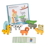 StackoFun™ – Houten Stapelblokken & Dieren Sorteerspel