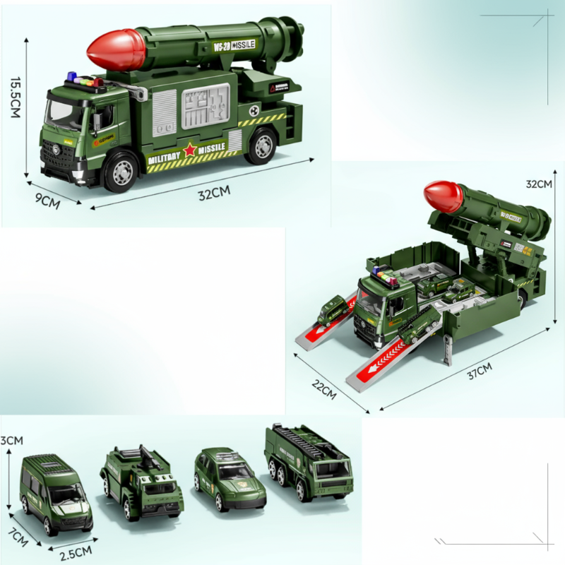 BattleRover™ – Stoere Militair Speelgoedtruck met Lanceermechanisme