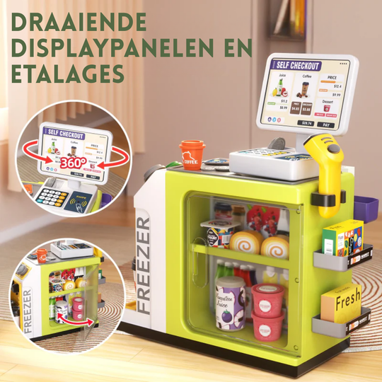 MiniMarkt – Supermarkt Speelset met Kassa en Boodschappen – Speelgoed