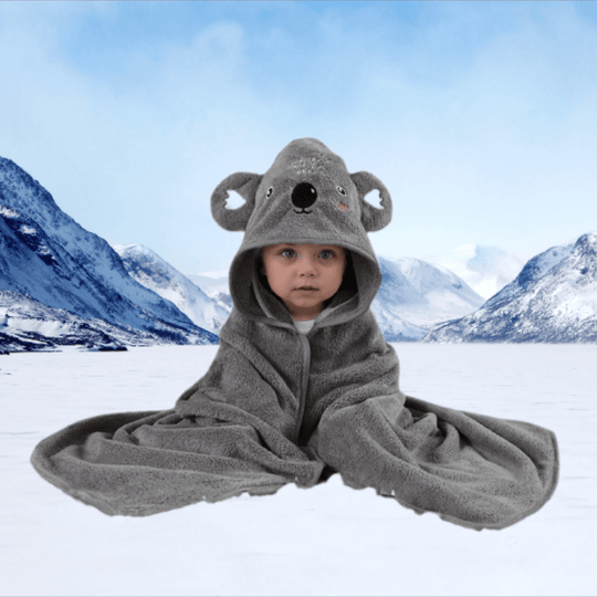 SnuggleTowel™ – Zachte en Absorberende Kinderbadhanddoek met Dierprint