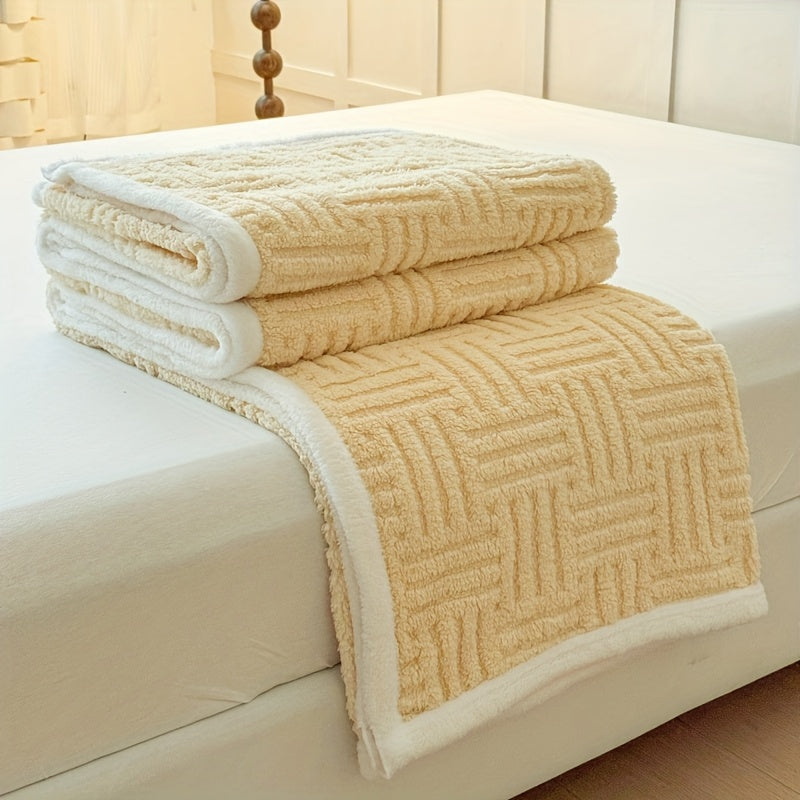 GeoSherpa™ – Omkeerbare Sherpa Deken – Verdikte Taffeta Plaid