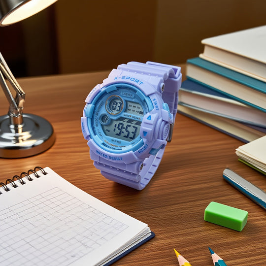 AquaGlow™ – Waterdicht Digitaal Sporthorloge voor Meisjes – IPX7 Zwemhorloge