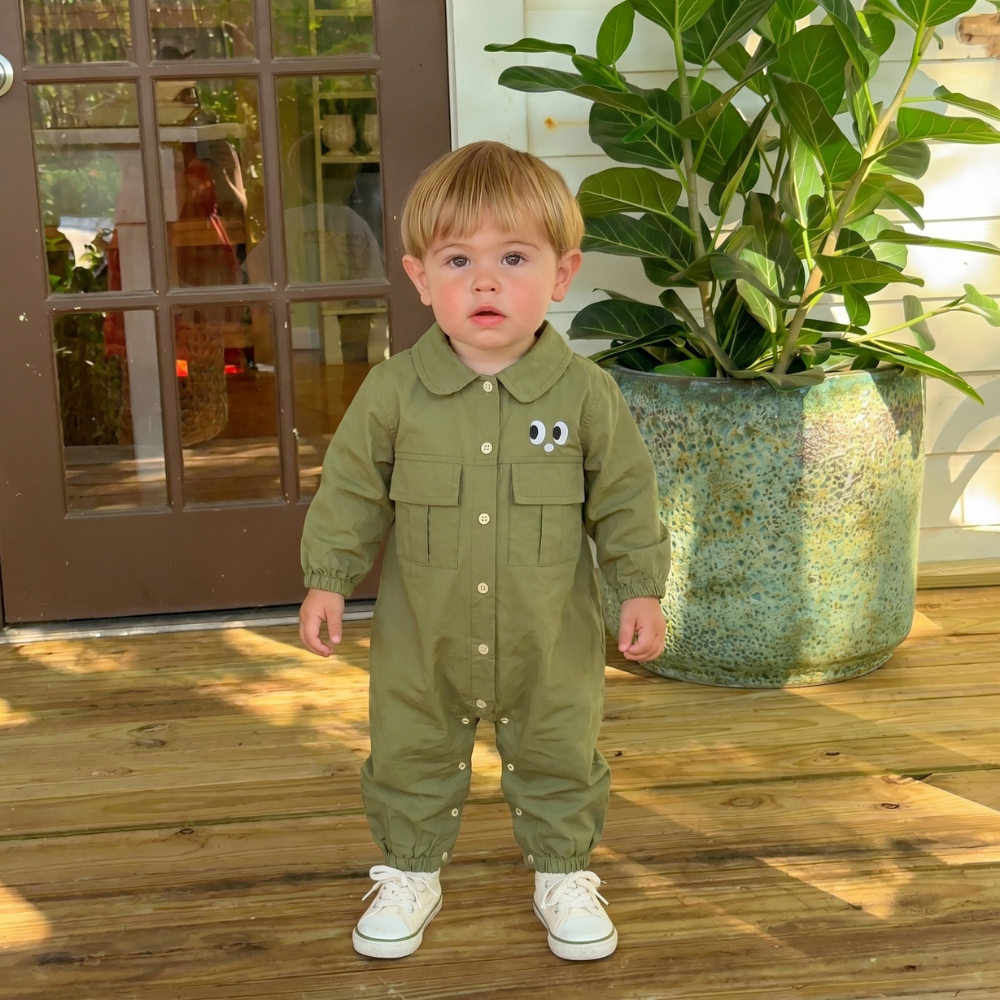 CrocAdventure – Speelse Olijfgroene Jumpsuit
