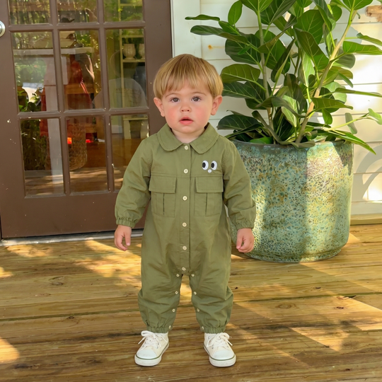CrocAdventure – Speelse Olijfgroene Jumpsuit