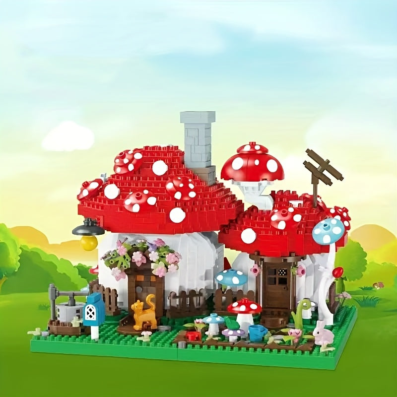 MushroomMagic™ – 1280-delige Paddenstoelen Boerderij Bouwset