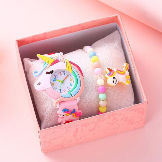 LunaTwinkle™ – Eenhoorn Horloge & Armband Set – Magisch Meidenaccessoire