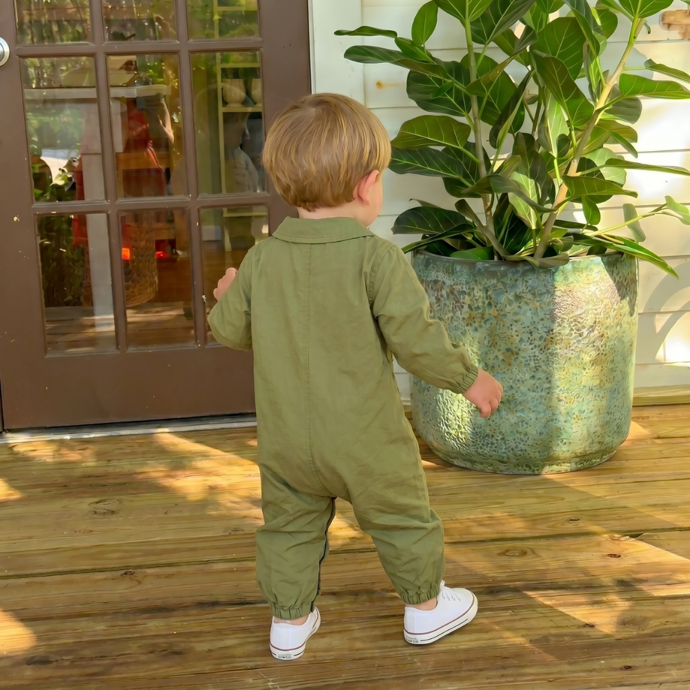 CrocAdventure – Speelse Olijfgroene Jumpsuit