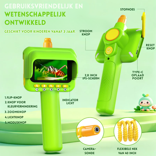 Speurder – Borescoopcamera voor Kinderen – Educatieve Inspectiecamera