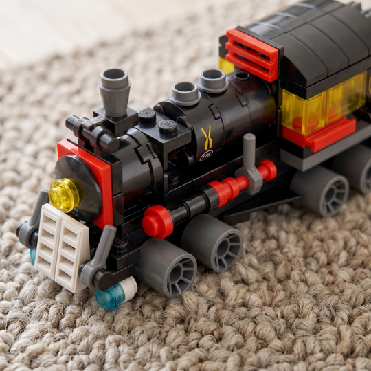 TrainBuilder – 6-in-1 Stoomtrein Bouwset (118 Stuks)