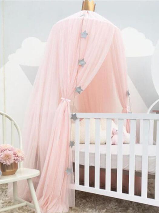 StarryHaven™ – Ronde Babybed Hemel voor Magische Kinderkamer