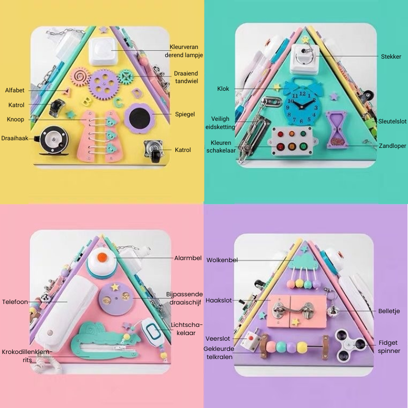 SensePyramid™ – Montessori Piramide Busy Board