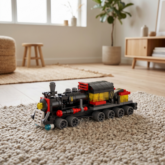 TrainBuilder – 6-in-1 Stoomtrein Bouwset (118 Stuks)