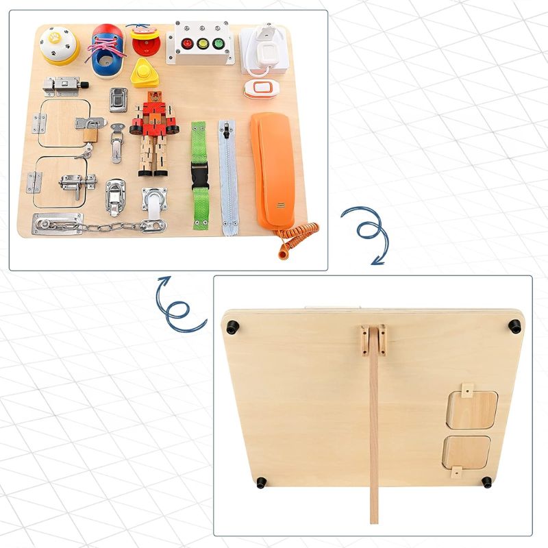 IndieGrow™ – 21-in-1 Montessori Busy Board