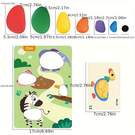 RainbowStack – 56/78/98 stuks Regenboog Stapelstenen Speelset