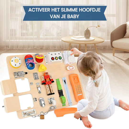 IndieGrow™ – 21-in-1 Montessori Busy Board