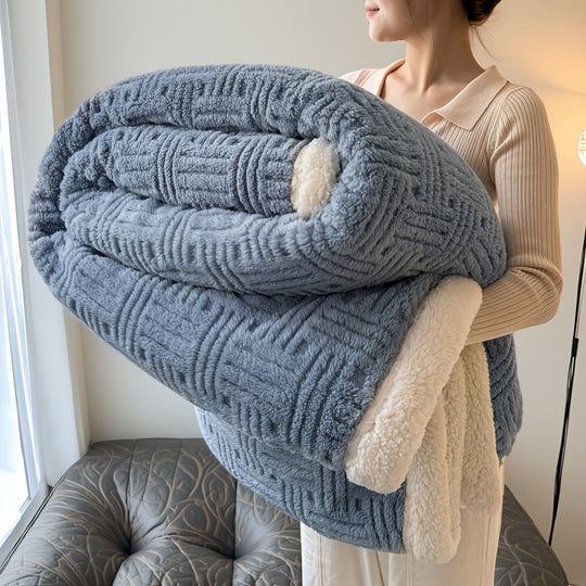 GeoSherpa™ – Omkeerbare Sherpa Deken – Verdikte Taffeta Plaid