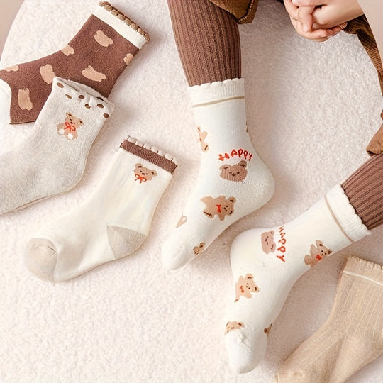 BearToes™ – 10-Pack Kindersokken Set – Warme Dikke Sokken
