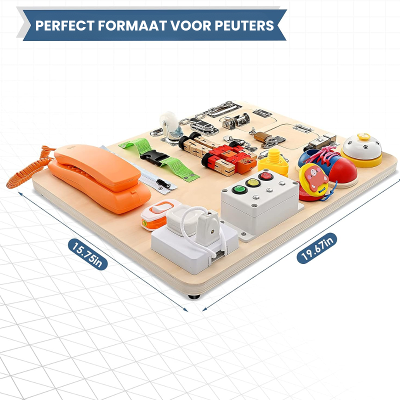 IndieGrow™ – 21-in-1 Montessori Busy Board