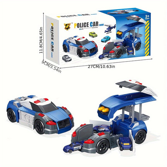 AutoMorph™ – 5-in-1 Transformerende Politieauto Bouwset