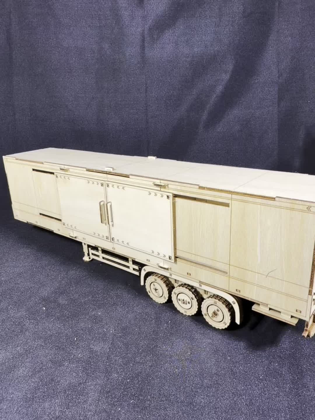 CargoMaster™ – 3D Houten Vrachtwagen & Containertrailer Puzzel