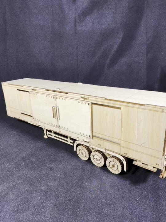 CargoMaster™ – 3D Houten Vrachtwagen & Containertrailer Puzzel