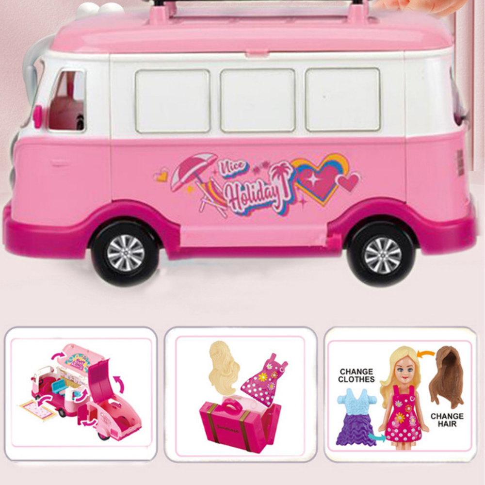 CamperDream – Draagbaar Poppenhuis in Campervorm