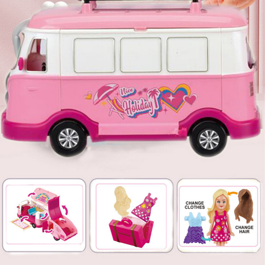 CamperDream – Draagbaar Poppenhuis in Campervorm