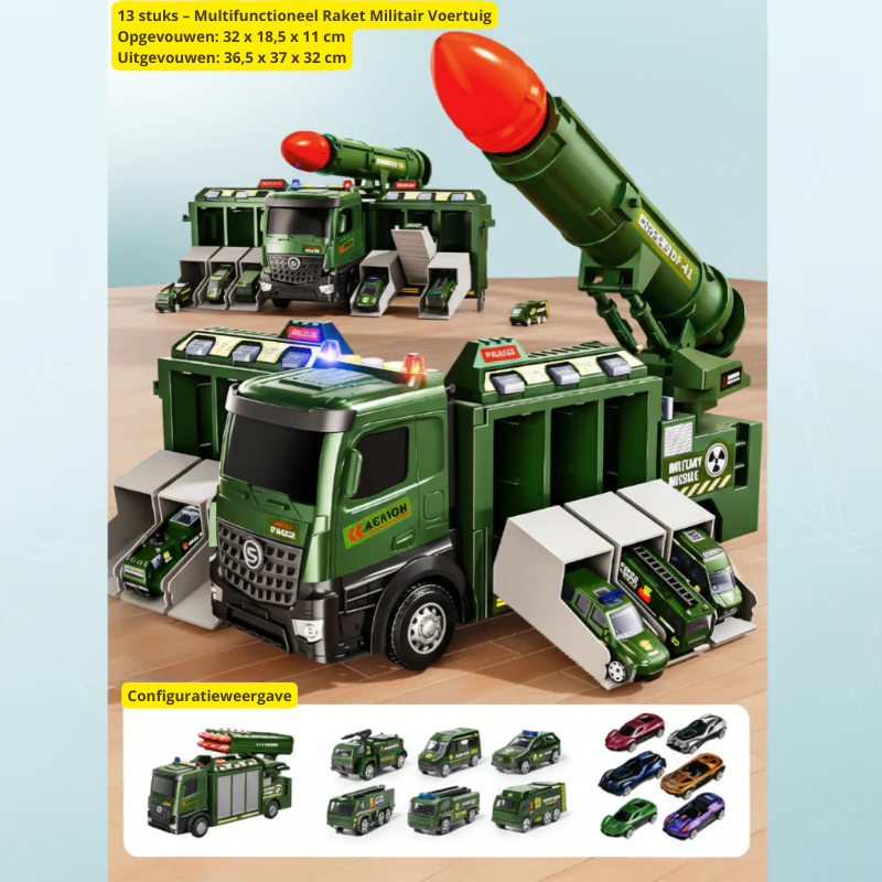 BattleRover™ – Stoere Militair Speelgoedtruck met Lanceermechanisme