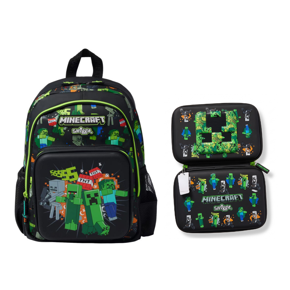 PixelTrail – Middelgrote Schoolrugzak met Accessoires