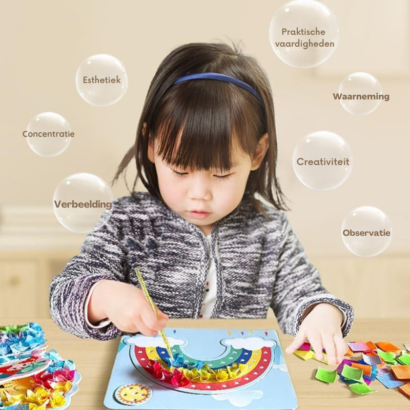 TinyArtists™ – DIY Creatieve Kunstset – Educatief Speelgoed Meisjes