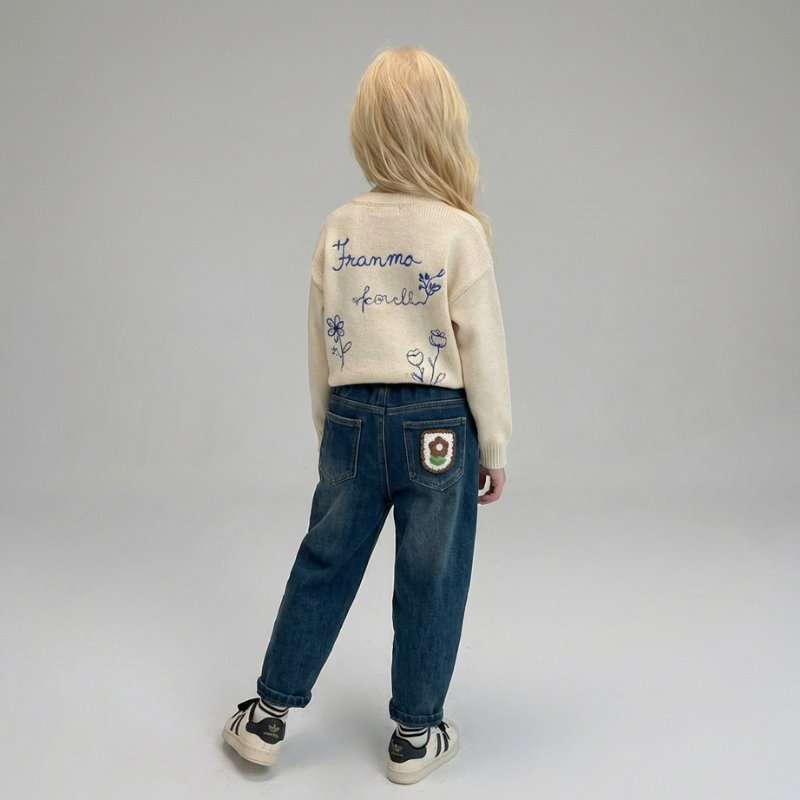 Anais – Bloem Patch Jeans