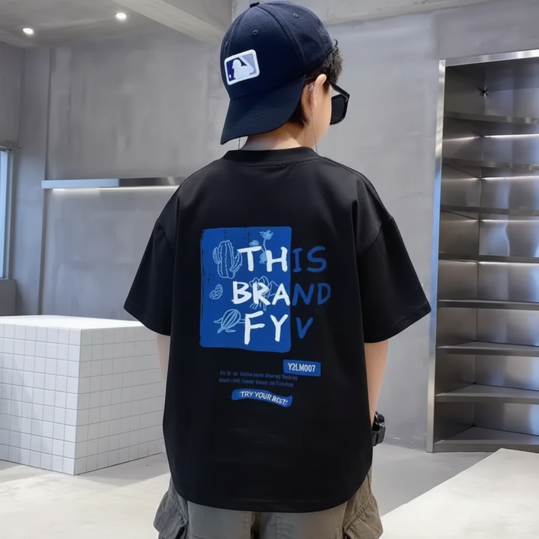 Fris kinder T-shirt draagcomfort - Milo & Moon