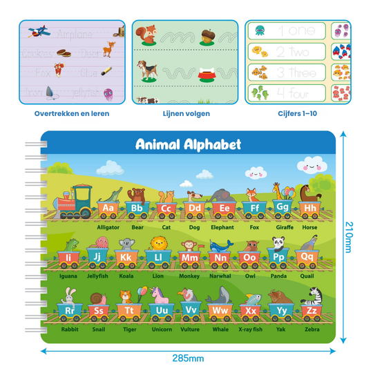 WriteSmart – Herbruikbare Engelse Schrijf & Leer Set