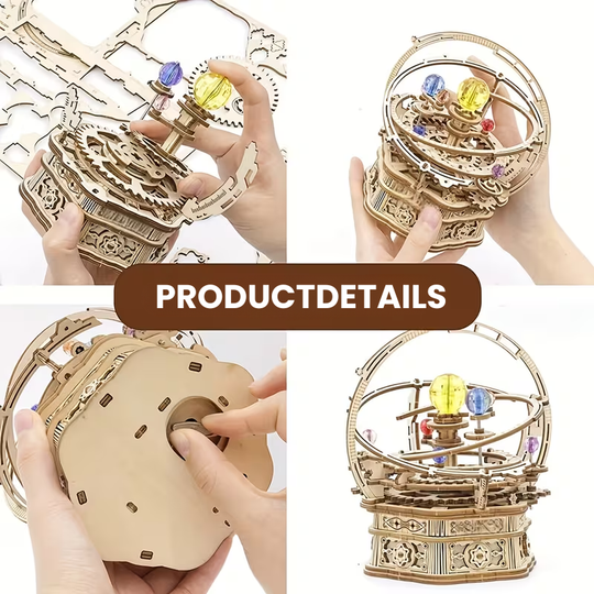 StarryTune™ – 3D Houten Draaibaar Sterrennacht Mechanische Muziekdoos