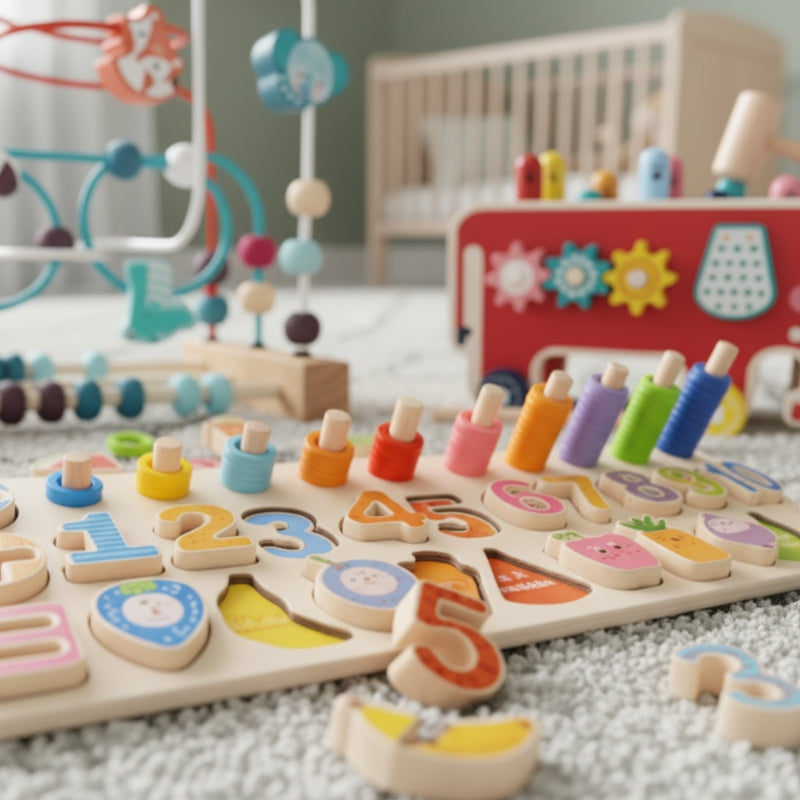 BrainBloom – 3-delige Houten Speelgoedset