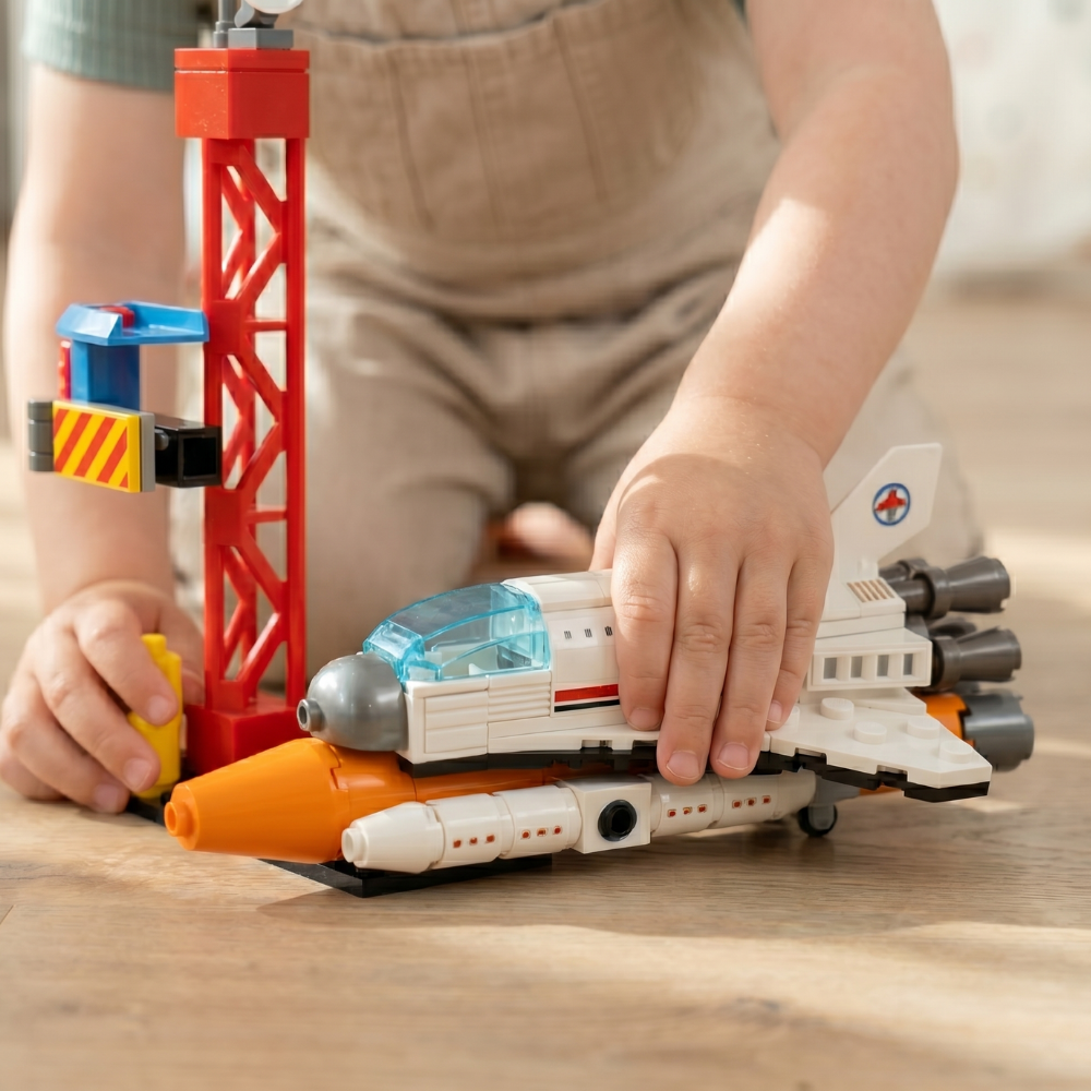 GalaxyBuilder – Ruimte Shuttle, Raket & Spacecraft Bouwset (79–130 Stuks)