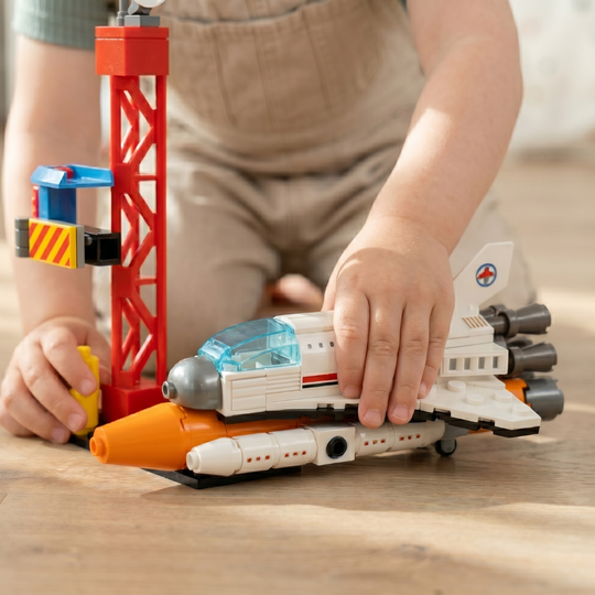 GalaxyBuilder – Ruimte Shuttle, Raket & Spacecraft Bouwset (79–130 Stuks)