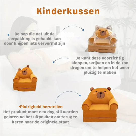 MiloChair™ – Opvouwbare 2-1 Comfortabele Loungestoel voor kinderen vanaf 2 Jaar