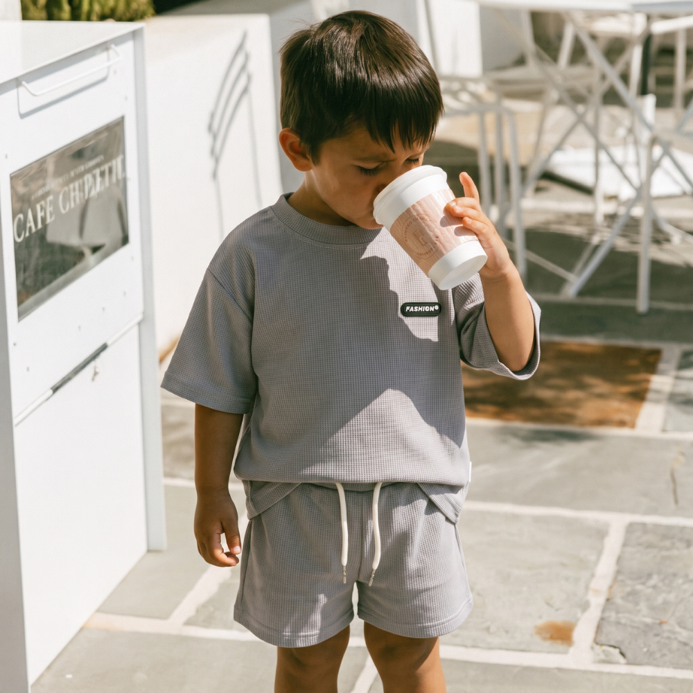 WaffleWear – Jongens Wafelstof Zomerset