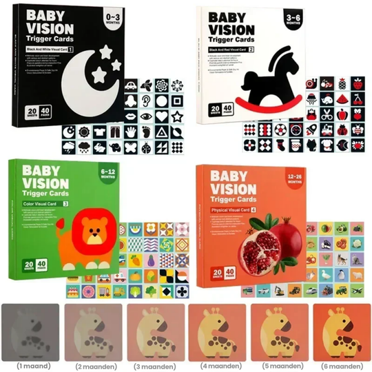 SmartCards – Baby Cognitie Kaartenboek met Dieren en Natuur