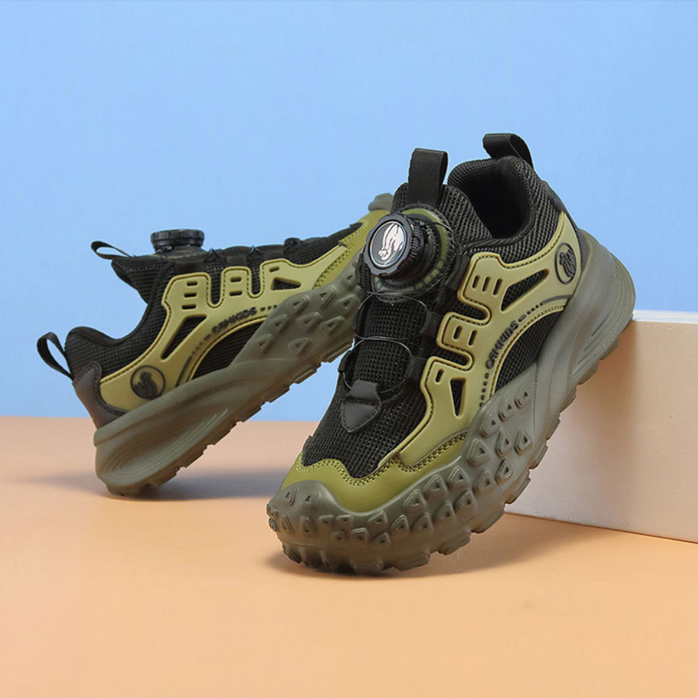 DialTrek – Jongens Outdoor Sneakers met Draaiknop Sluiting