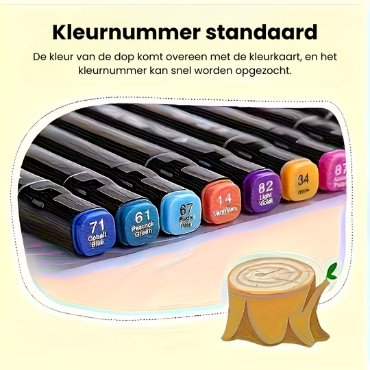 ColorMaster™ – 24/48/60/80 Dubbelzijdige Markers – Teken- & Sketch Pennen
