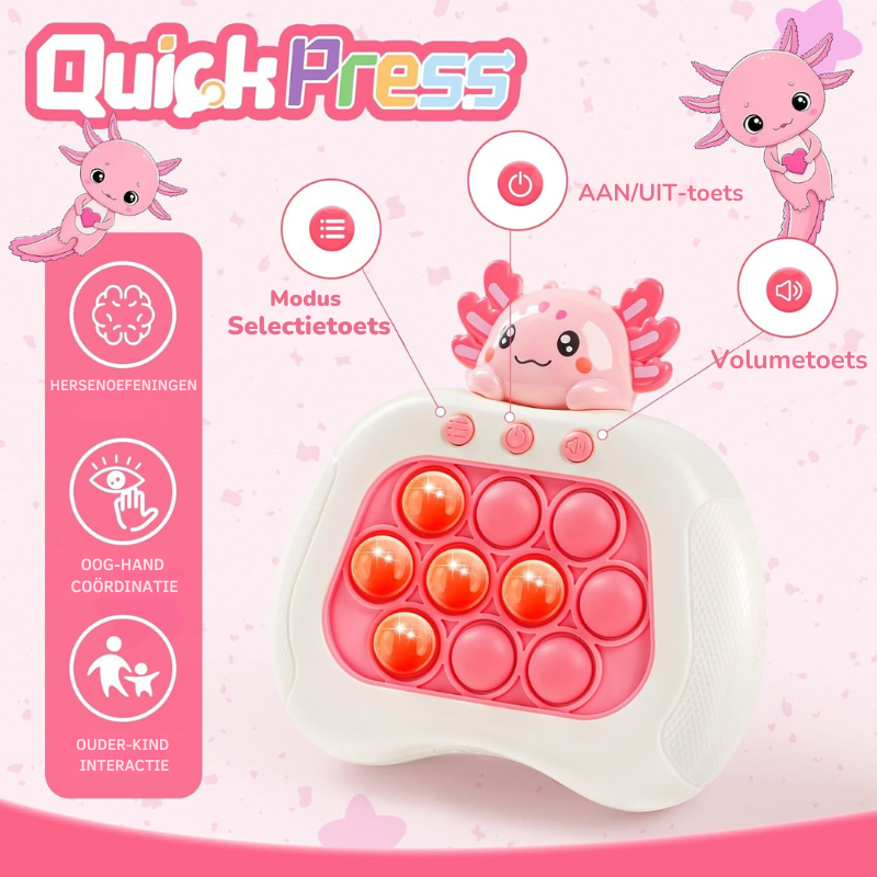 JoyPop™ – Fidget Spelconsole voor Peuters, Educatief en Sensorisch